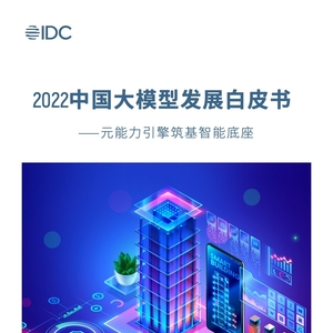 IDC：2022中国大模型发展白皮书