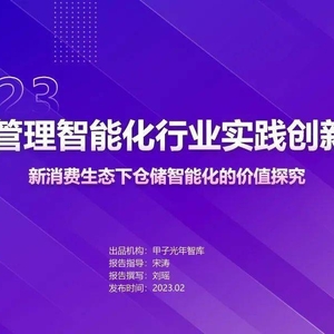 2023仓储管理智能化行业实践创新报告