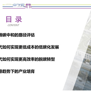 碳達(dá)峰時代的科技創(chuàng)新和產(chǎn)業(yè)培育