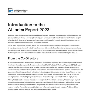 2023人工智能指数报告