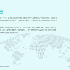 2023全球数字化营销洞察报告