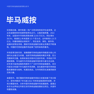 中国可持续金融发展洞察白皮书