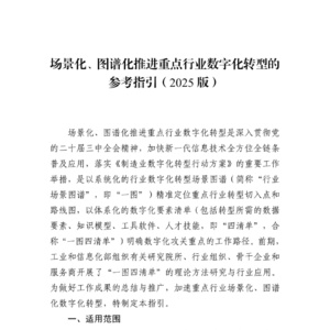2025年重點(diǎn)行業(yè)數(shù)字化轉(zhuǎn)型指引