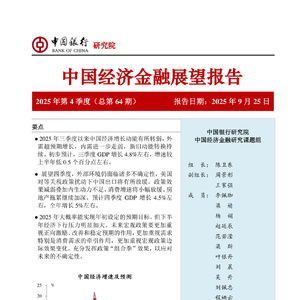 2025年中國經(jīng)濟金融展望報告