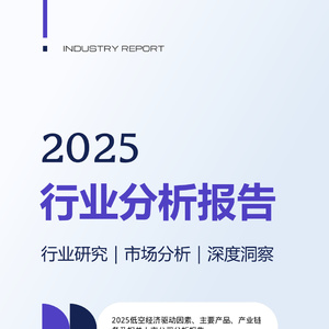 2025年低空經(jīng)濟產(chǎn)業(yè)鏈研究報告