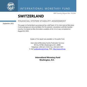2025年瑞士金融體系穩(wěn)定性評估
