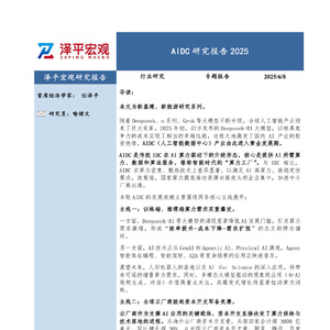 2025年人工智能數(shù)據(jù)中心研究報告