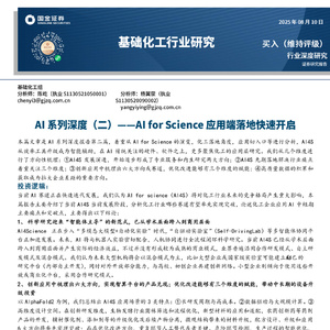 2025年基礎(chǔ)化工AI應(yīng)用深度報(bào)告