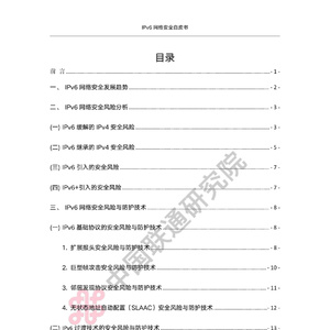2025年中国联通IPv6网络安全白皮书