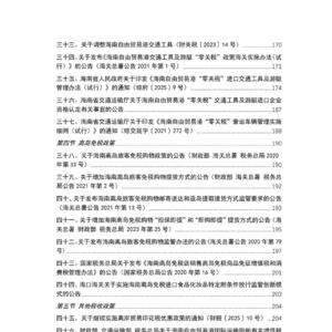 2025年海南自由贸易港政策手册