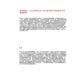 2024年央行数字货币与加密货币发展报告