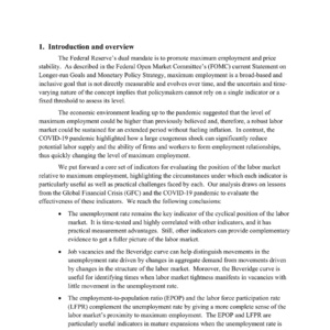 2025年美联储最大就业评估报告