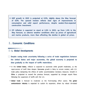 2025年韩国宏观经济展望报告