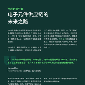 2025年电子元件供应链研究报告